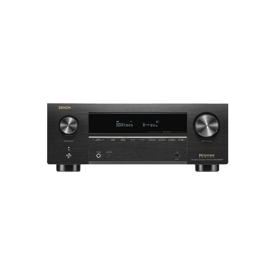 Denon AVC-X3800H 9.4Ch 8K AV Receiver + Klipsch 5.1.2 Home Theatre Speaker Package with Pure Acoustics SN12 Subwoofer